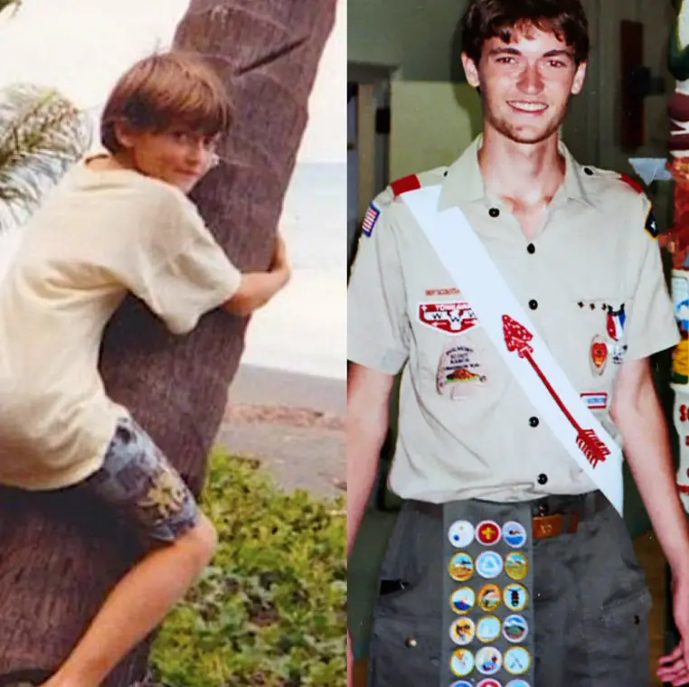 Ross Ulbricht in his childhood and as an Eagle Scout