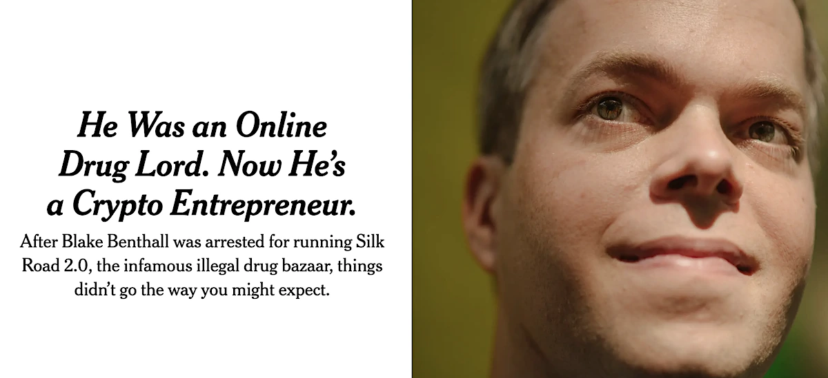 Blake Benthall in NYT Interview about Silk Road 2.0